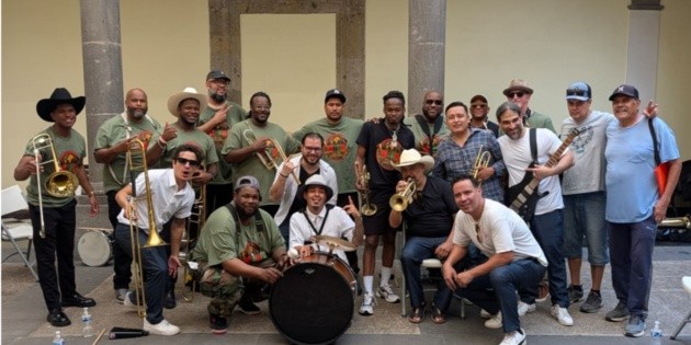 World Street Brass Band lleva el sonido de Nueva Orleans a Guadalajara con clases y presentaciones