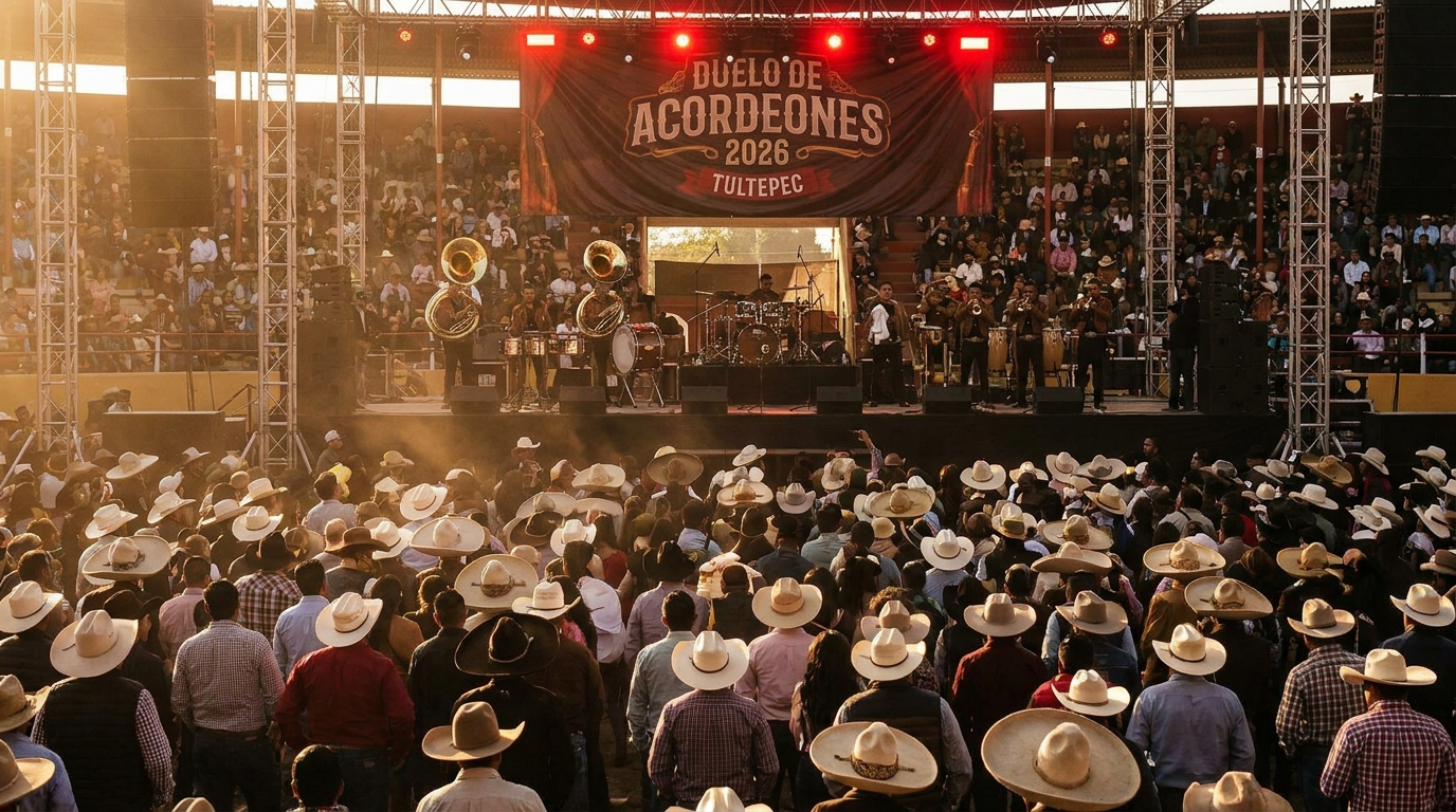Duelo de Acordeones 2026 en Tultepec: cartelera, precios de boletos y cómo llegar al concierto