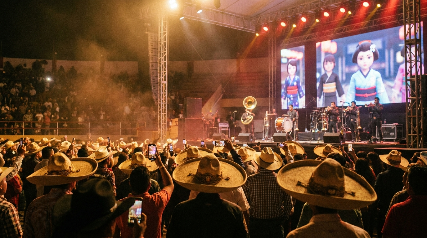 Bandas virtuales japonesas interpretan corridos mexicanos en 2025: un fenómeno cultural